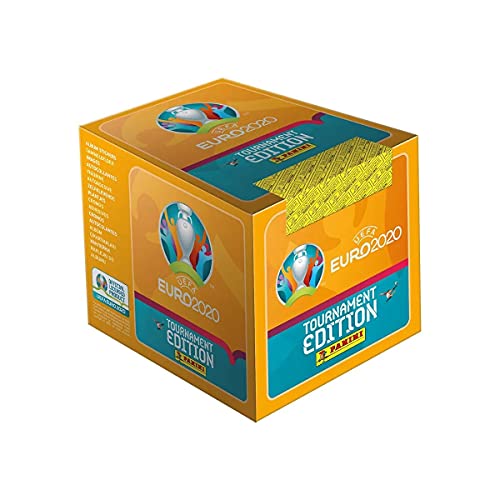 Panini France SA x50 Packs Stickers Boite de pochettes European Soccer International UEFA Euro 2020 Sticker 2021 Tournament Edition, Box mit 50 Hüllen von Panini