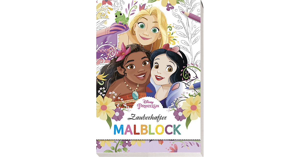 Buch - Disney Prinzessin: Zauberhafter Malblock Buch - Disney Prinzessin: Zauberhafter Malblock von Panini Verlag