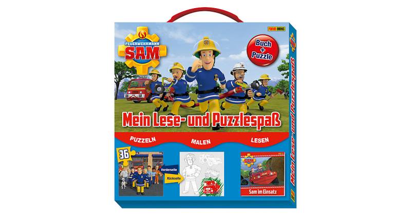 Buch - Feuerwehrmann Sam: Mein Lese- und Puzzlespaß von Panini Verlag
