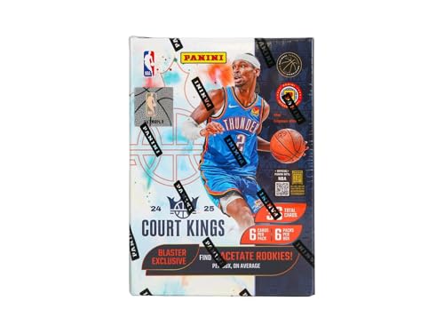 2024/25 Panini Court Kings Basketball International Blaster Sammelkartenbox (2 exklusive Acetat-Rookies) von Panini