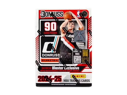 2024/25 Panini Donruss Basketball, 6er-Pack, Hobby-Blaster-Sammelkartenbox (Hobby Blaster, exklusive Optikbewertung, Rookies Vorschau-Zielfernrohr-Einsätze) von Panini