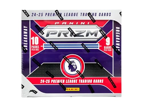 2024/25 Panini Prizm Premier League EPL Soccer Breakaway-Sammelkartenbox (drei Silberpreise pro Box) von Panini