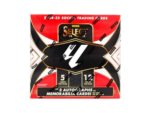 2024/25 Panini Select, La Liga Fußball-Hobby-Sammelkartenbox (drei Autogramme oder Erinnerungskarten pro Box) von Panini