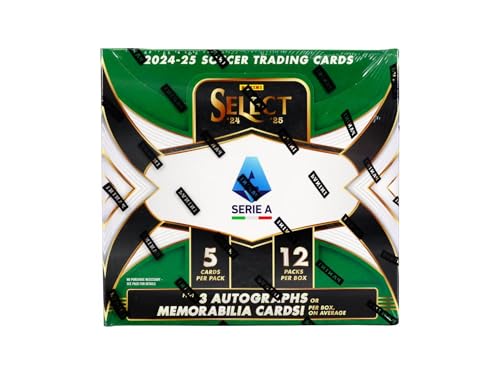 2024/25 Panini Select-Serie A, Fußball-Hobby-Sammelkartenbox (3 Autogramm- oder Erinnerungskarten pro Box) von Panini
