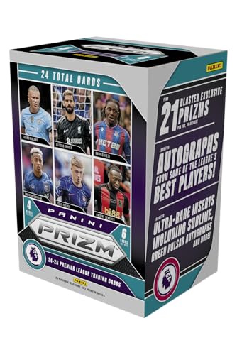 2024–25 Panini Prizm Premier League Blaster-Box, EPL Fußball-Sammelkarten, enthält exklusive Blaster-Preise, Rookies und Einsätze, offizielles Panini Einzelhandelsset 2024–25 Panini Prizm Premier League Blaster-Box, EPL Fußball-Sammelkarten, enthält exklusive Blaster-Preise, Rookies und Einsätze, offizielles Panini Einzelhandelsset von Panini
