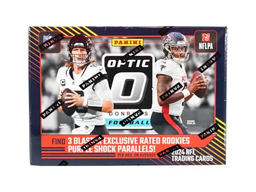 2024 Panini Donruss Optic Fußball-Sammelkarten-Blaster-Box (Purple Shock Parallels) von Panini