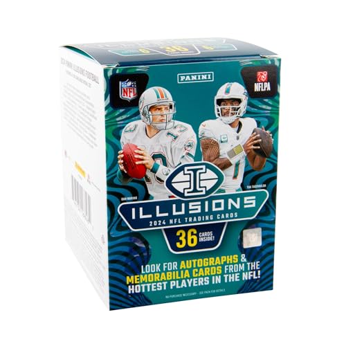 2024 Panini Illusions Fußball-Blaster-Box, 6 Packungen pro Box, 6 Karten pro Packung von Panini