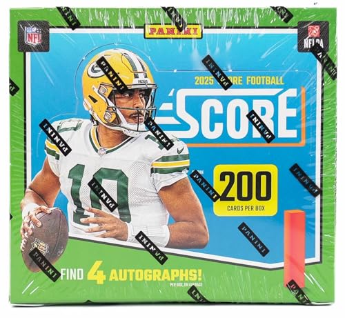 2025 Panini Score Fußball-Sammelkartenbox (vier Autogramme pro Hobby-Box) von Panini
