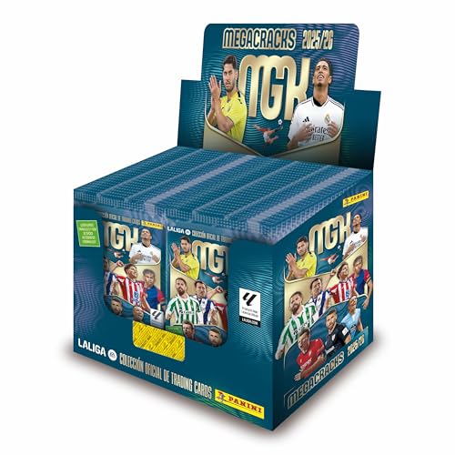 Box mit 50 Boostern TC Megacracks 2025-2026 von Panini