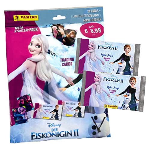 Disney Die Eiskönigin 2 - Karten Trading Cards - Frozen 2 Mythische Reise (2023) - 1 Starter + 2 Booster Sammelkarten von Panini