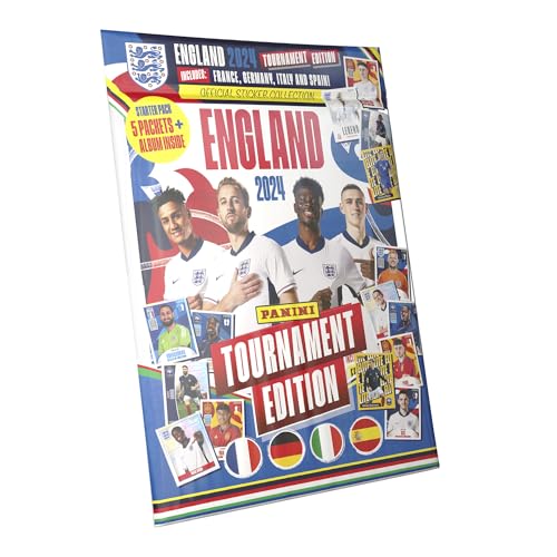 England 2024 Tournament Edition Offizielle Sticker-Kollektion – Starterpaket von Panini