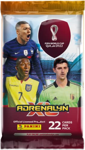 Panini 004287B22FPFGD World Cup FIFA Fussball-Weltmeisterschaft Katar 2022 Adrenalyn XL - Fat Pack, Zufällige Auswahl von Panini