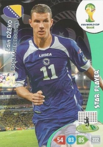 FIFA World Cup 2014 Brazil Adrenalyn XL Edin Dzeko Star Player von Panini