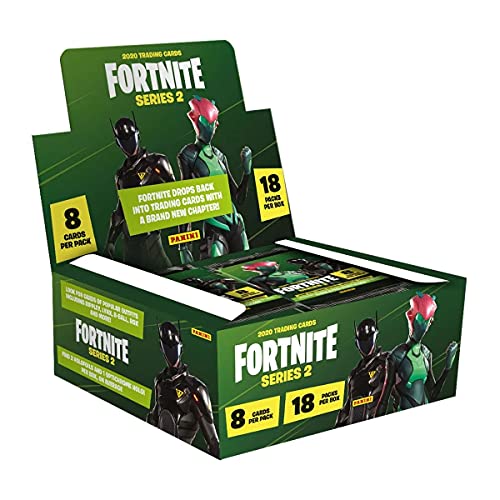 Fortnite Trading card Series 2 BOX DA 18 Bustine 8018190016819 Schachtel mit 18 Umschlägen, grün von Panini