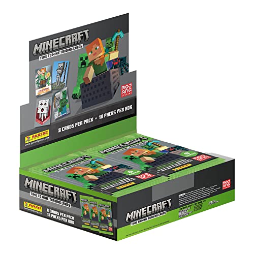 Panini x18 Packs Minecraft 2 Trading Cards-Box mit 18 Hüllen, Zufällig ausgewählt von Panini