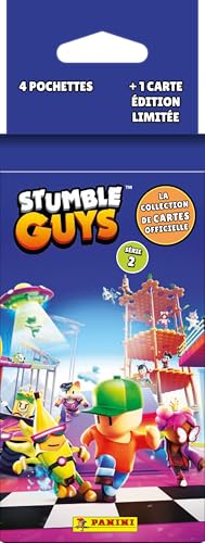 PANINI Stumble Guys Trading Cards 2 Blister 4 Hüllen + 1 Karte Limited Edition von Panini
