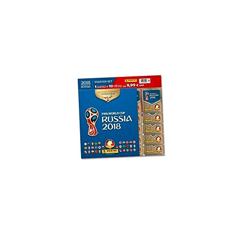 Panini WM Russia 2018 – Sticker – Starterset mit Album und 10 Tüten - deutsche Ausgabe: Stickeralbum + 10 Stickertüten von Panini