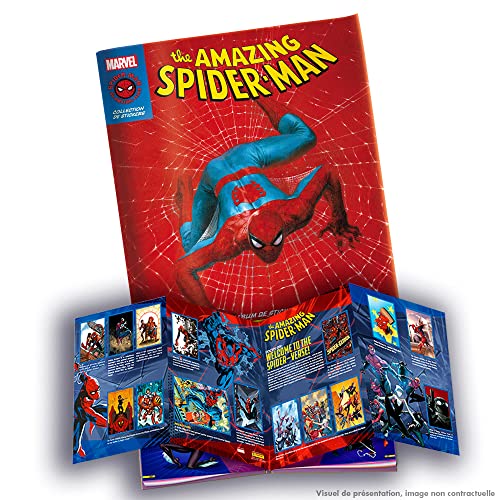 Panini 004378AF Spiderman-Album zum 60-jährigen Jubiläum mit Rangkarte (Französisch) [die Aufkleber sind separat erhältlich] von Panini