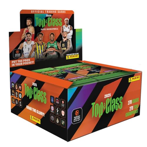Panini - 2024-25 Turkish Airlines EuroLeague Top Class Official Card Collection (Box mit 24 Packs) von Panini