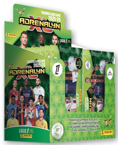 Panini Adrenalyn Ligue 1 McDonald's 2025-2026 Trading Cards Game Box mit 50 Hüllen Panini Adrenalyn Ligue 1 McDonald's 2025-2026 Trading Cards Game Box mit 50 Hüllen von Panini