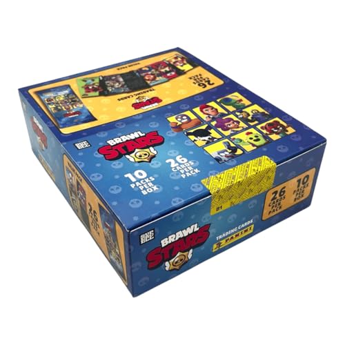 Panini Brawl Stars Trading Cards (Fatpack-Box mit 10 Fatpacks) von Panini