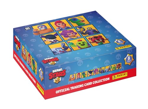 Panini Brawl Stars Trading Cards Box mit 18 Hüllen (8 Karten) + 1 Karte Limited Edition von Panini