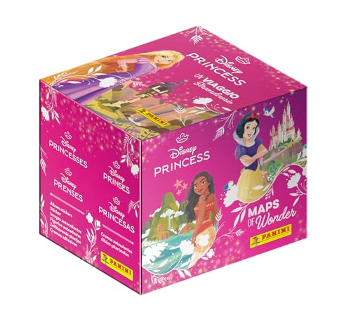 Panini Disney Prinzessinnen-L'Atlas der Wundertüten, Box mit 36 Hüllen, 004677BOX36F von Panini