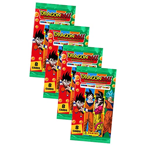 Panini Dragon Ball Karten Serie 2 - Universal Collection Trading Cards - Sammelkarten - 4 Booster von Panini