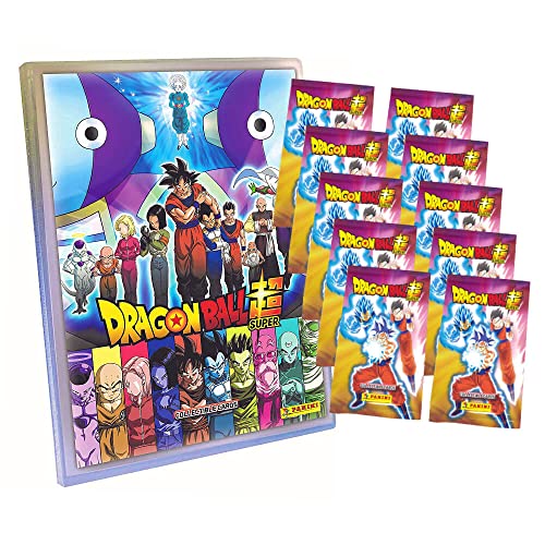 Panini Dragon Ball Super Trading Cards - Sammelkarten Serie 1 - Karten Auswahl (1 Mappe + 10 Booster) von Panini