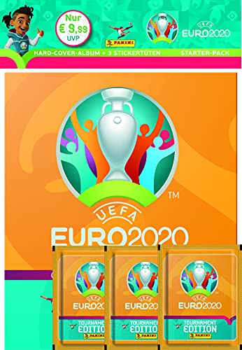 Panini EURO 2020 Starter Pack Hardcover Album plus 3 Tüten von Panini