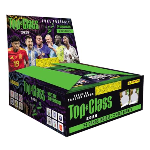 Panini FIFA Top Class 2025 Trading Cards (Fatpack Box mit 10 Fatpacks) von Panini