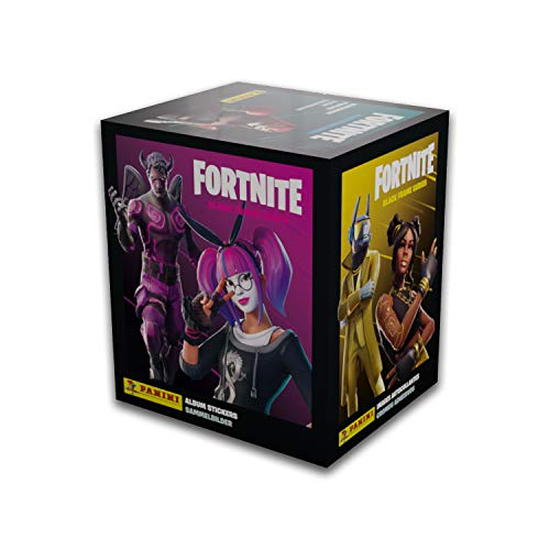 Panini Fortnite Aufkleber-Kollektion mit schwarzem Rahmen, 50 Stück von Panini