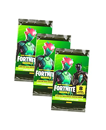 Panini Fortnite Karten Serie 2 Trading Cards - Sammelkarten (3 Booster) von Panini