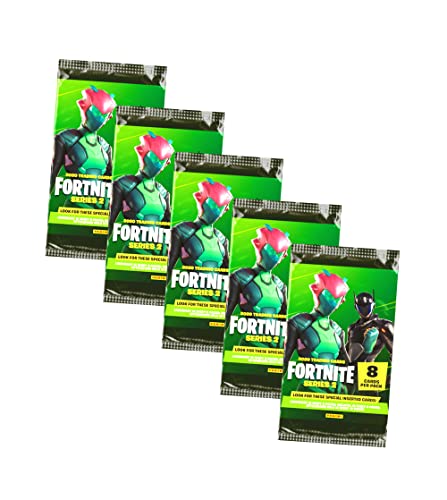 Panini Fortnite Karten Serie 2 Trading Cards - Sammelkarten (5 Booster) von Panini