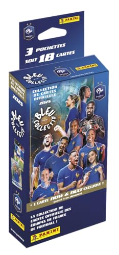 Panini French Football Federation 2025 Trading Cards Blister 3 Hüllen + 1 Karte Limited Edition von Panini