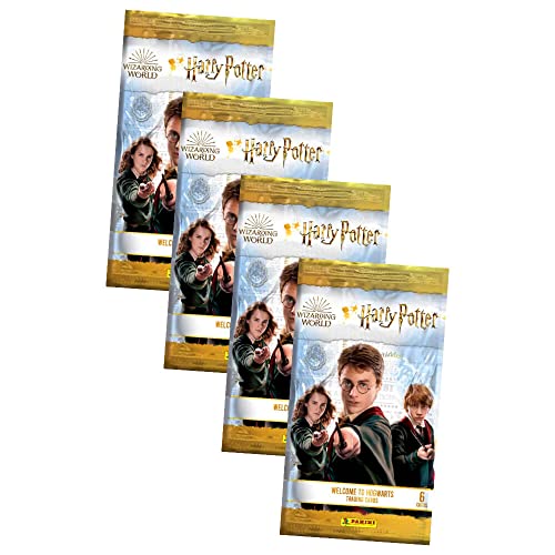 Panini Harry Potter Karten Serie 2 - Welcome to Hogwarts Trading Cards - Sammelkarten - 4 Booster von Panini