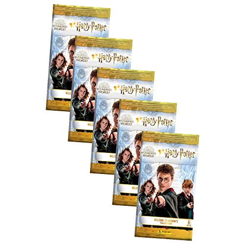 Panini Harry Potter Karten Serie 2 - Welcome to Hogwarts Trading Cards - Sammelkarten - 5 Booster von Panini