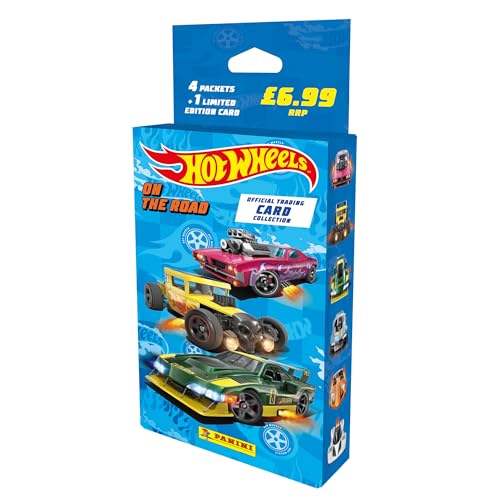 Panini Hot Wheels Trading Cards Blister 3 Hüllen + 1 Karte Limited Edition, 005146KBF3 von Panini
