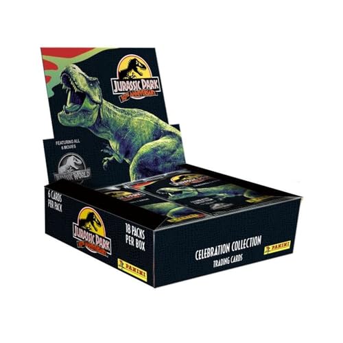 Panini Jurassic Movie 3 Trading Cards 30. Geburtstag, Box mit 18 Hüllen, 004634BOX18F von Panini
