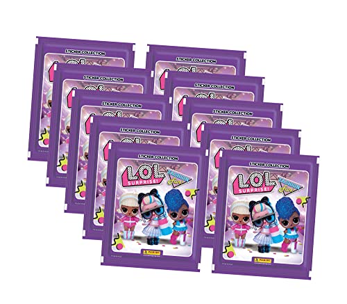 Panini LOL Surprise Fashion Fun - Sammelsticker Serie 3 - Sticker Set Auswahl (10 Tüten) von Panini