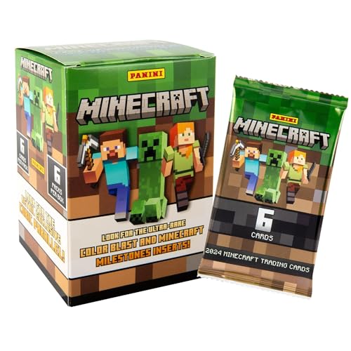 Panini Minecraft Blaster Box - Offizielle Sammelkarten, 36 Karten pro Box, Folienparallele, seltene Einsätze, Einzelhandel exklusiv Panini Minecraft Blaster Box - Offizielle Sammelkarten, 36 Karten pro Box, Folienparallele, seltene Einsätze, Einzelhandel exklusiv von Panini
