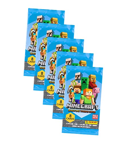 Panini Minecraft Trading Cards - Sammelkarten Adventure Serie 1 - Karten Auswahl (5 Booster) von Panini