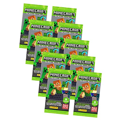 Panini Minecraft Trading Cards - Sammelkarten Time to Mine - Karten Auswahl (10 Booster) von Panini