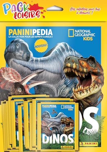 Panini National Geographic Dino Pack Freizeit Album + 50 Hüllen von Panini