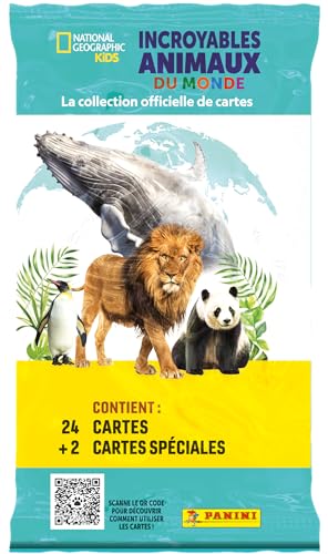 Panini National Geographic Kids Trading Cards Tiere Fat Pack 24 Davon 2 Sonderkarten, 004881B26FPF Panini National Geographic Kids Trading Cards Tiere Fat Pack 24 Davon 2 Sonderkarten, 004881B26FPF von Panini