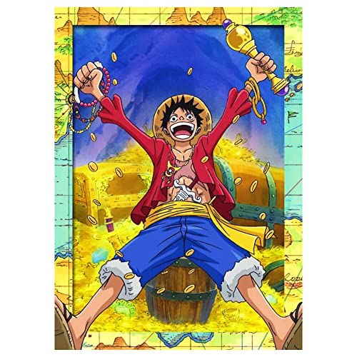 Panini One Piece Karten - Sammelkarten Trading Cards (2023) - LE1 Monkey D. Ruffy Limited Edition Card im Bundle mit 10 STRONCARD Hüllen von Panini