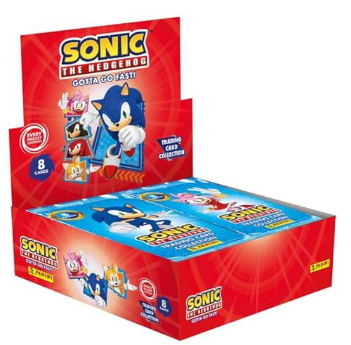 Panini Sonic The Hedgehog – Gotta Go Fast Trading Card Kollektion (Flowpack-Box mit 18 Flowpacks) von Panini