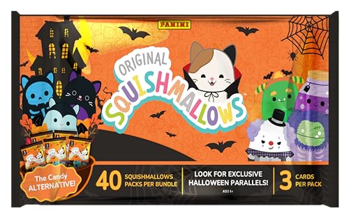 Panini Squishmallows Halloween Treat Packs - Offizielle Squishmallows Sammelkarten - Limited Edition Spooky Series - Perfekt für Süßes oder Saures oder Sammeln von Panini