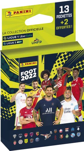 Panini Fußball-Aufkleber Ligue 1 2021-22, 13 Taschen + 2 gratis von Panini