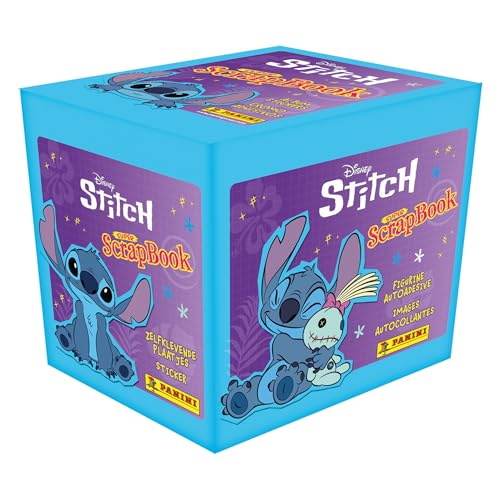 Panini Stitch 2 Mon Super Scrapbook Box mit 36 Hüllen, Blau von Panini